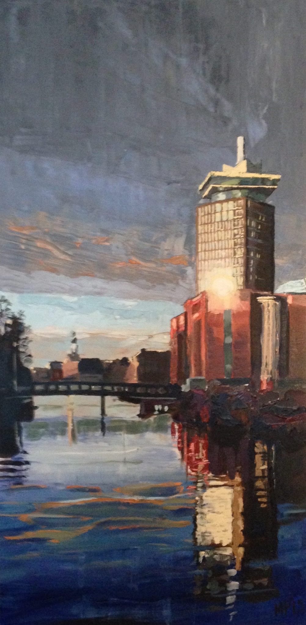 AMSTERDAM TOWER – OIL ON PANEL – 61X122CM – 2015